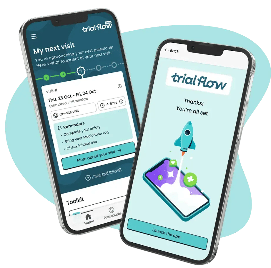 Trial Flow My Next Visit milestones and onboarding screens Trial Flow My Next Visit milestones and onboarding screens